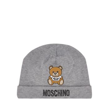 Moschino MRX031 Babymütze Hellgrau Bild von Moschino MRX031 Babymütze Hellgrau