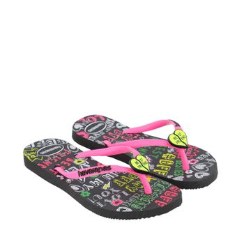 Havaianas 4144644 kinderslippers zwart Afbeelding van Havaianas 4144644 kinderslippers zwart