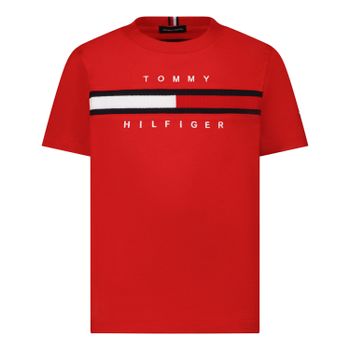 Tommy Hilfiger KB0KB06532 B baby t-shirt rood Afbeelding van Tommy Hilfiger KB0KB06532 B baby t-shirt rood