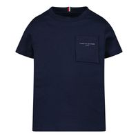 Picture of Tommy Hilfiger KB0KB06556 B baby shirt navy