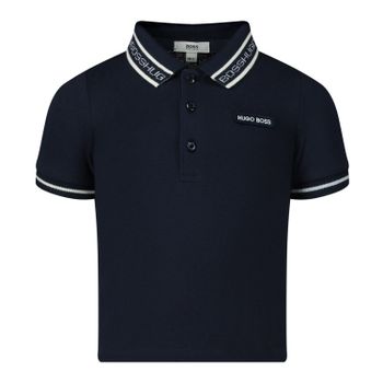 Boss J95284 baby polo navy Afbeelding van Boss J95284 baby polo navy