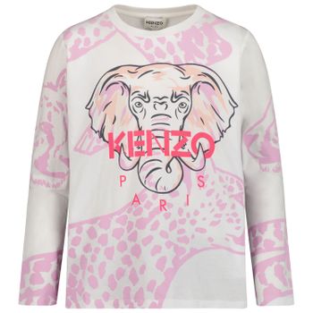Kenzo K15553 kinder t-shirt wit Afbeelding van Kenzo K15553 kinder t-shirt wit
