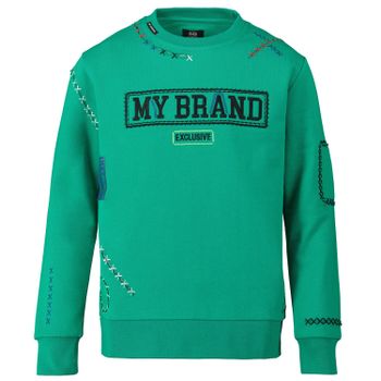 My Brand 005A0013 kindertrui groen Afbeelding van My Brand 005A0013 kindertrui groen