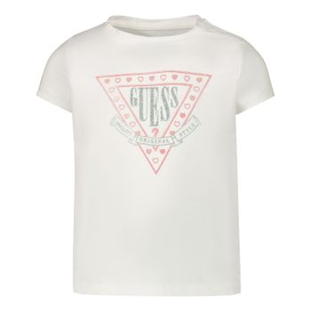 Guess A01I01 baby t-shirt wit Afbeelding van Guess A01I01 baby t-shirt wit