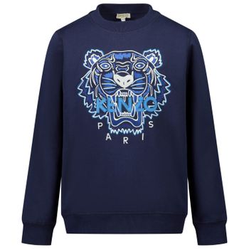 Kenzo KR15658 kindertrui navy Afbeelding van Kenzo KR15658 kindertrui navy