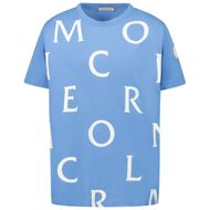 Afbeelding van Moncler 8C00012 kinder t-shirt licht blauw