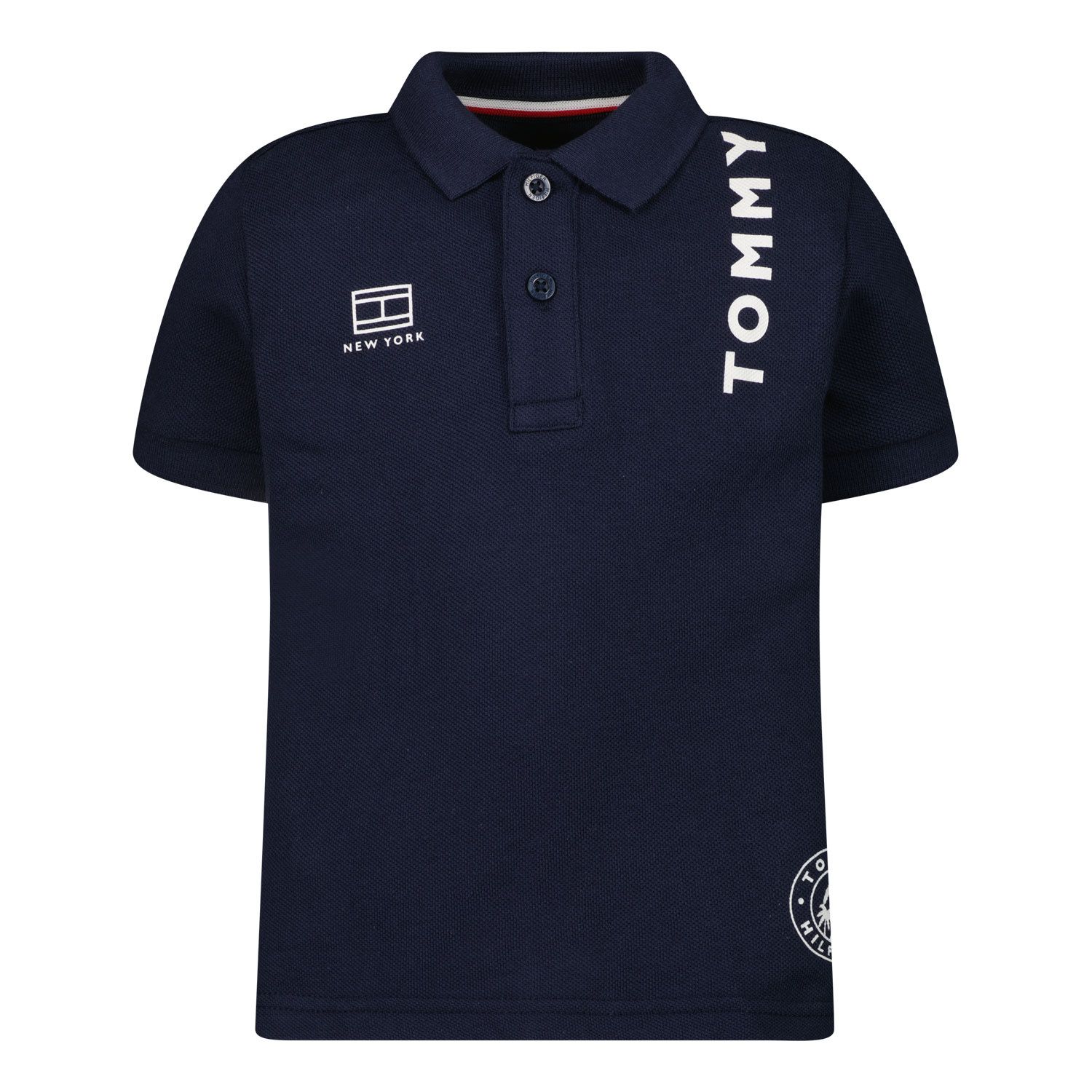 Picture of Tommy Hilfiger KB0KB07373B baby poloshirt navy