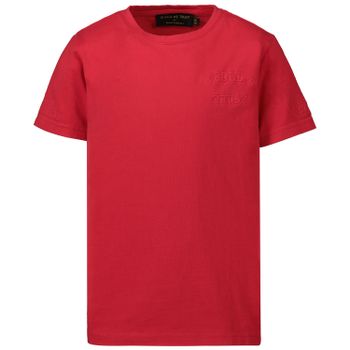 In Gold We Trust THE PUSHA KIDS kinder t-shirt rood Afbeelding van In Gold We Trust THE PUSHA KIDS kinder t-shirt rood