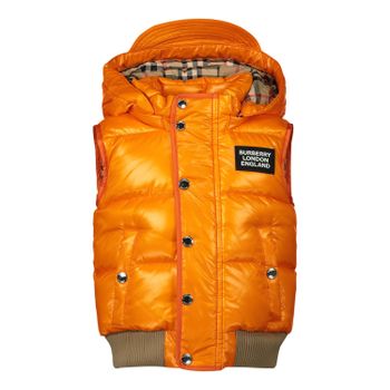 Burberry 8022106 baby bodywarmer oranje Afbeelding van Burberry 8022106 baby bodywarmer oranje