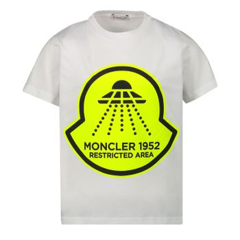 Moncler 8C70620 kinder t-shirt wit Afbeelding van Moncler 8C70620 kinder t-shirt wit