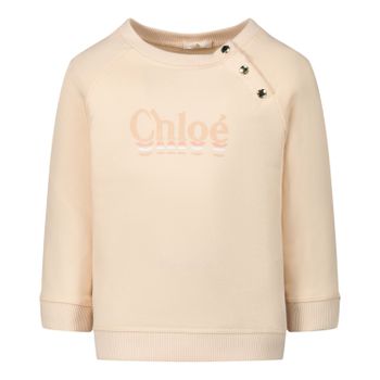 Chloé C05332 baby trui zalm Afbeelding van Chloé C05332 baby trui zalm