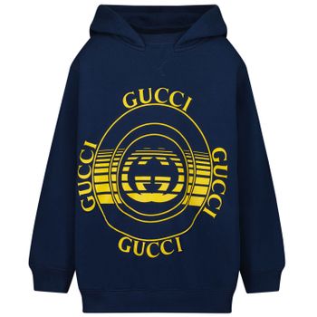 Gucci 645426 kindertrui donker blauw Afbeelding van Gucci 645426 kindertrui donker blauw