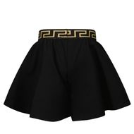 Afbeelding van Versace 1000065 1A01363 baby shorts zwart