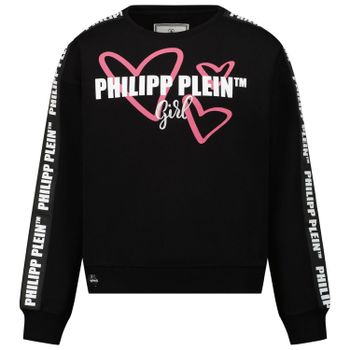 Philipp Plein GJO0139 kindertrui zwart Afbeelding van Philipp Plein GJO0139 kindertrui zwart