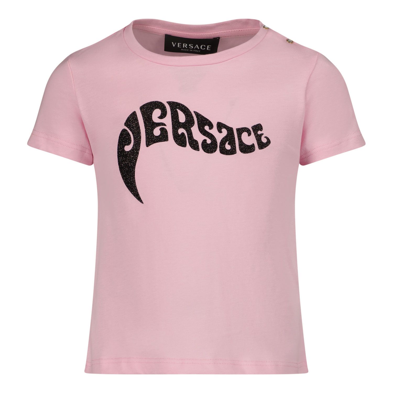Afbeelding van Versace 1000152 1A02613 baby t-shirt licht roze