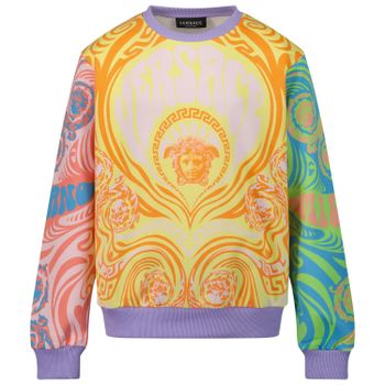 Versace 1000349 1A02600 kindertrui lila Afbeelding van Versace 1000349 1A02600 kindertrui lila