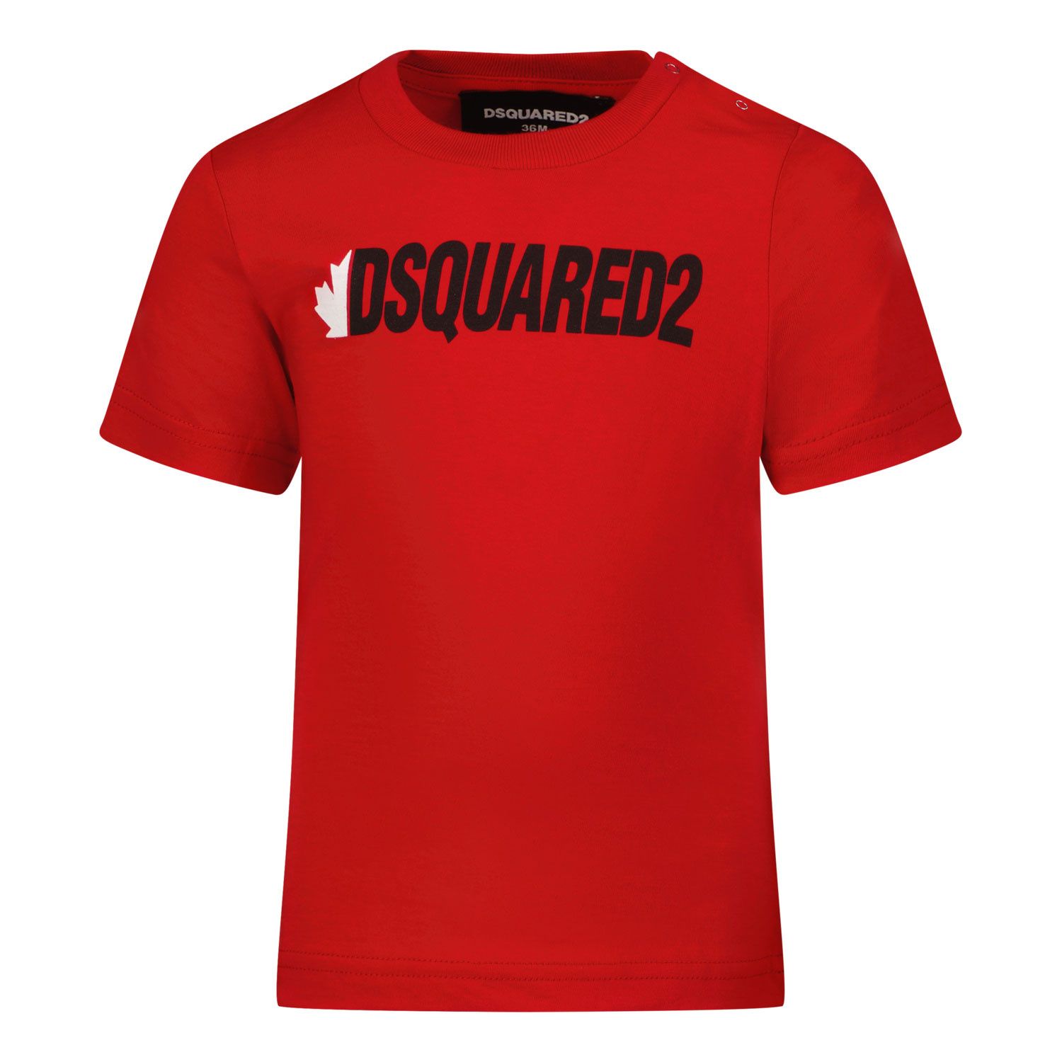 Picture of Dsquared2 DQ0833 baby shirt red