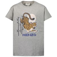 Picture of Kenzo K25635 kids t-shirt grey