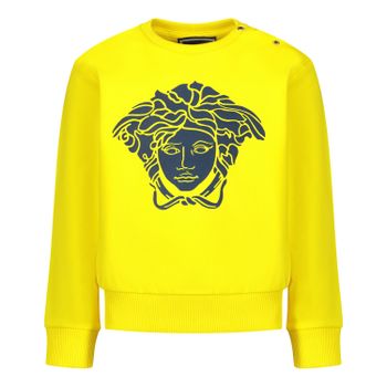 Versace YB000134 baby trui geel Afbeelding van Versace YB000134 baby trui geel