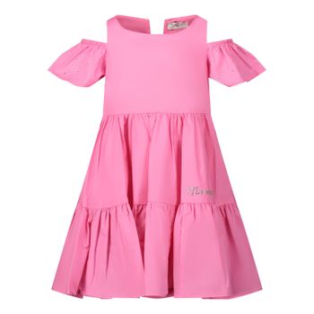 MonnaLisa 115943A1 kinderjurk fuchsia Afbeelding van MonnaLisa 115943A1 kinderjurk fuchsia