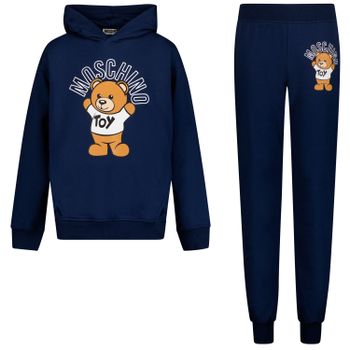 Moschino HUK02ZLCA40 kinder joggingpak navy Afbeelding van Moschino HUK02ZLCA40 kinder joggingpak navy