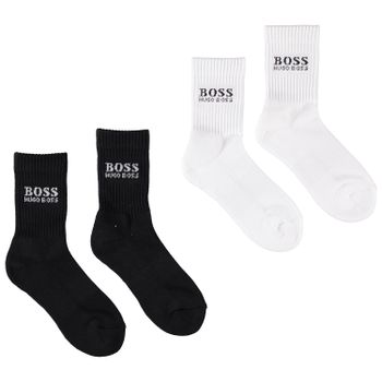 Boss J20Z08 kindersokken zwart Afbeelding van Boss J20Z08 kindersokken zwart
