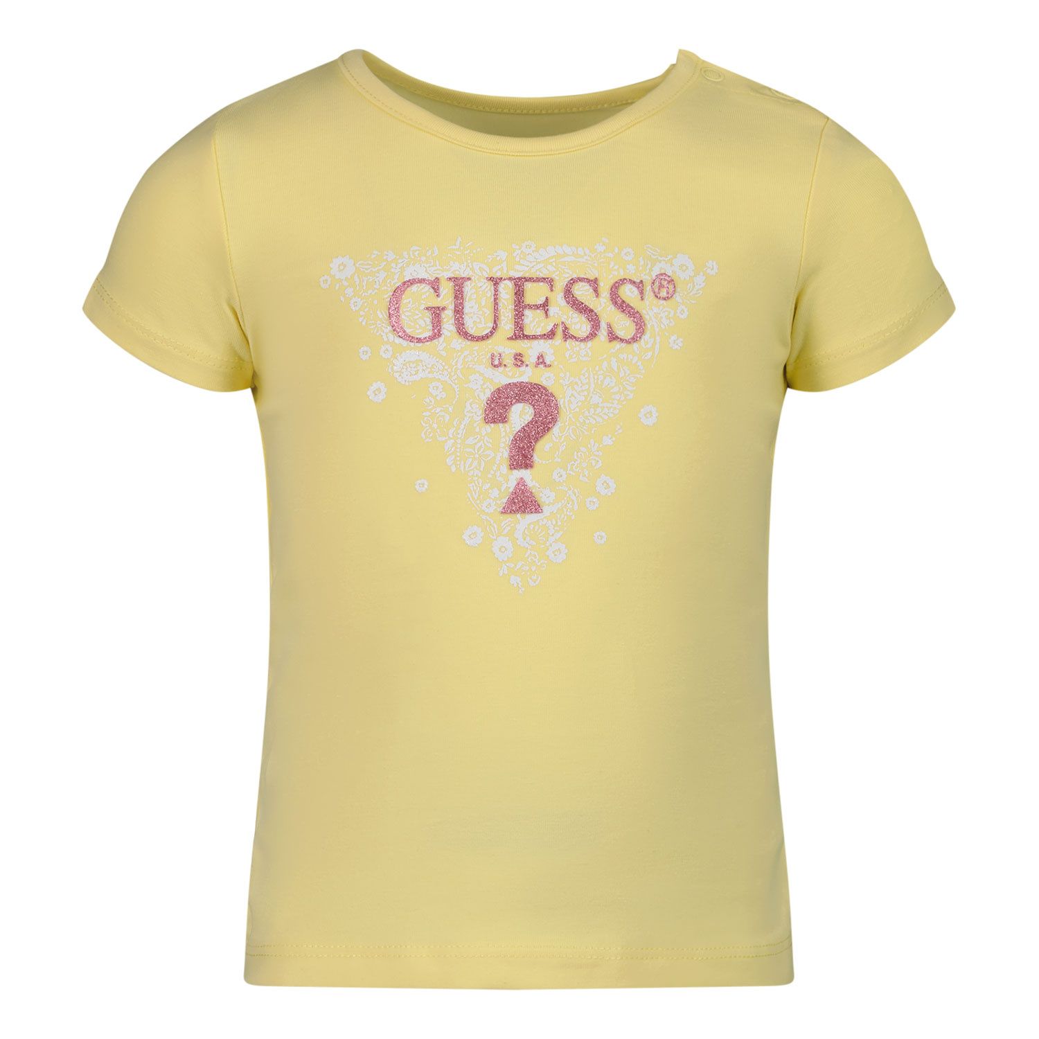 Afbeelding van Guess A2GI00 B baby t-shirt geel
