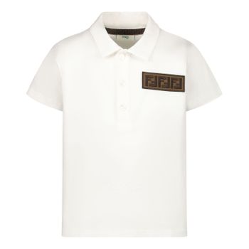 Fendi BMI213 Babypoloshirt Creme Bild von Fendi BMI213 Babypoloshirt Creme