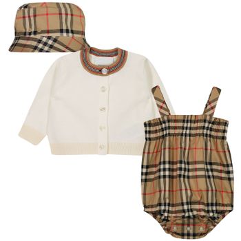 Burberry 8038513 babysetje beige Afbeelding van Burberry 8038513 babysetje beige