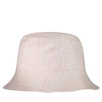 Fendi BUP041 AHQU baby hoedje licht roze Afbeelding van Fendi BUP041 AHQU baby hoedje licht roze