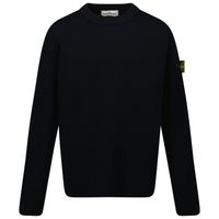 Picture of Stone Island 507A3 kids sweater navy