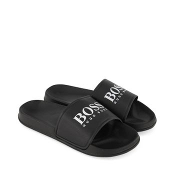 Boss J29199 kinderslippers zwart Afbeelding van Boss J29199 kinderslippers zwart