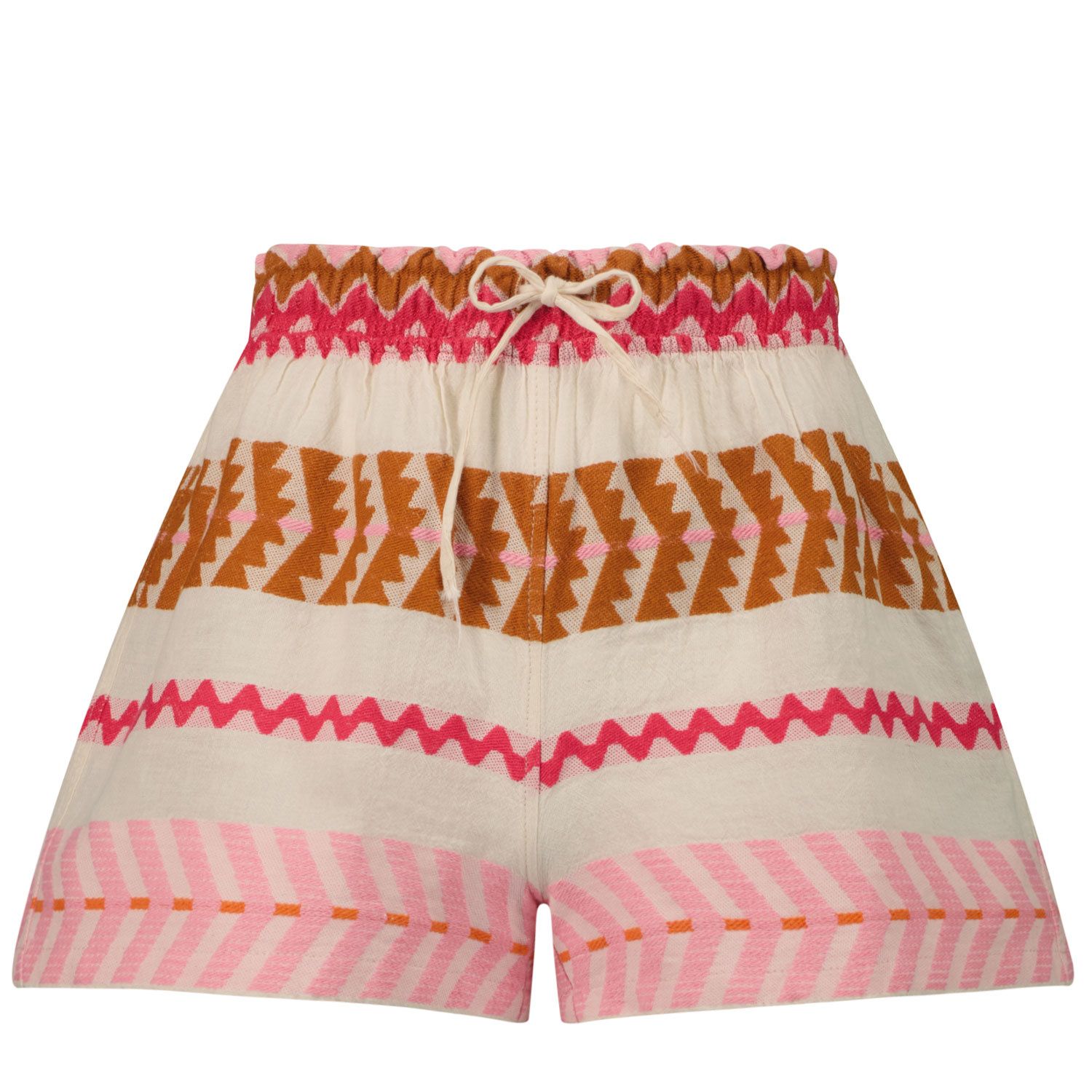Afbeelding van Devotion 022544 kinder shorts off white/roze
