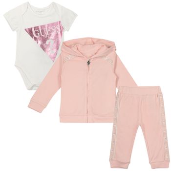 Guess S0YG01/KA6W0 baby joggingpak licht roze Afbeelding van Guess S0YG01/KA6W0 baby joggingpak licht roze