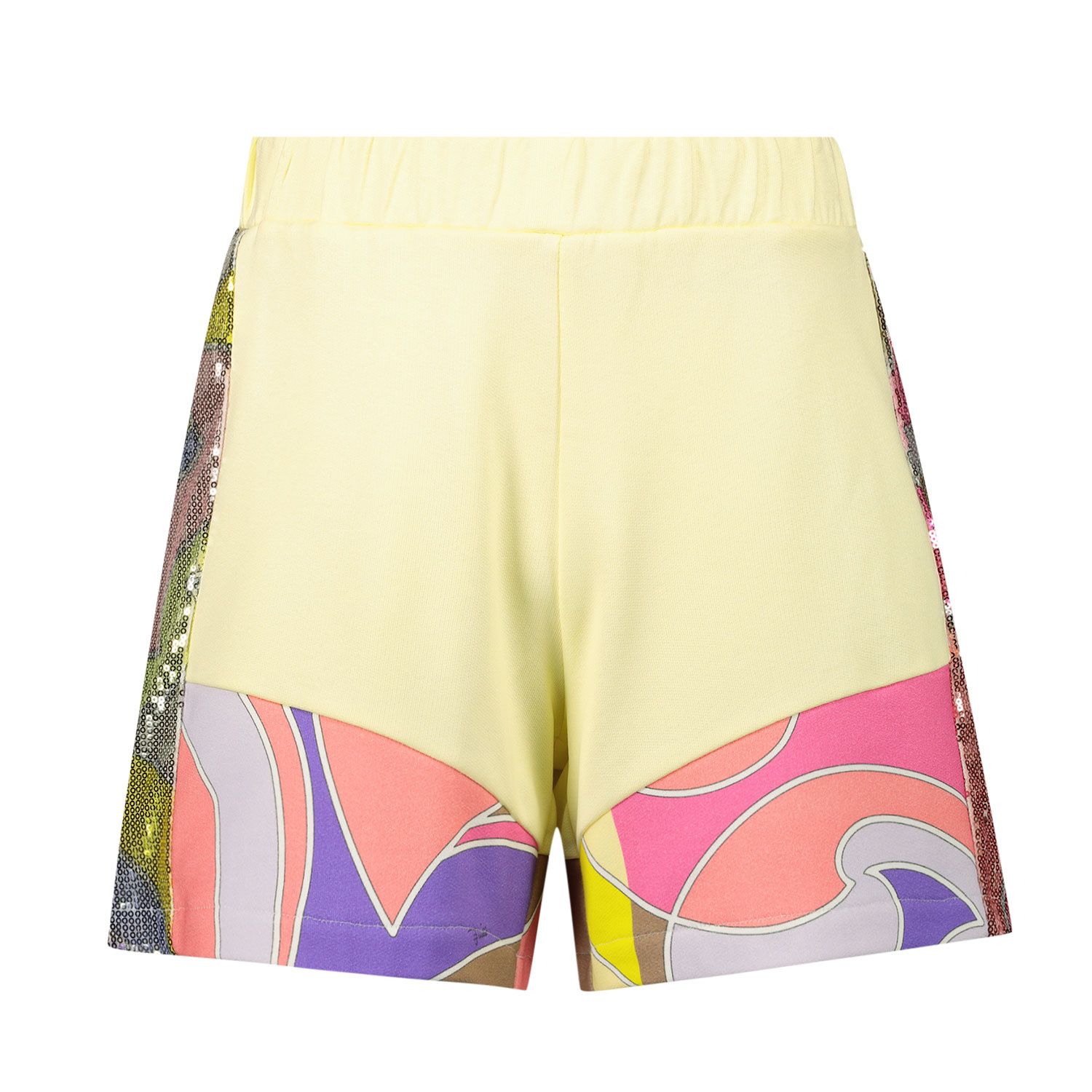 Picture of Pucci 9O6129 kids shorts yellow