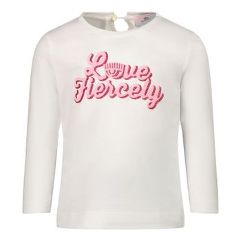 Chiara Ferragni 538607 baby t-shirt wit Afbeelding van Chiara Ferragni 538607 baby t-shirt wit