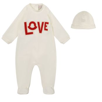 Bild von Moncler 8O70510 Babystrampelanzug Creme