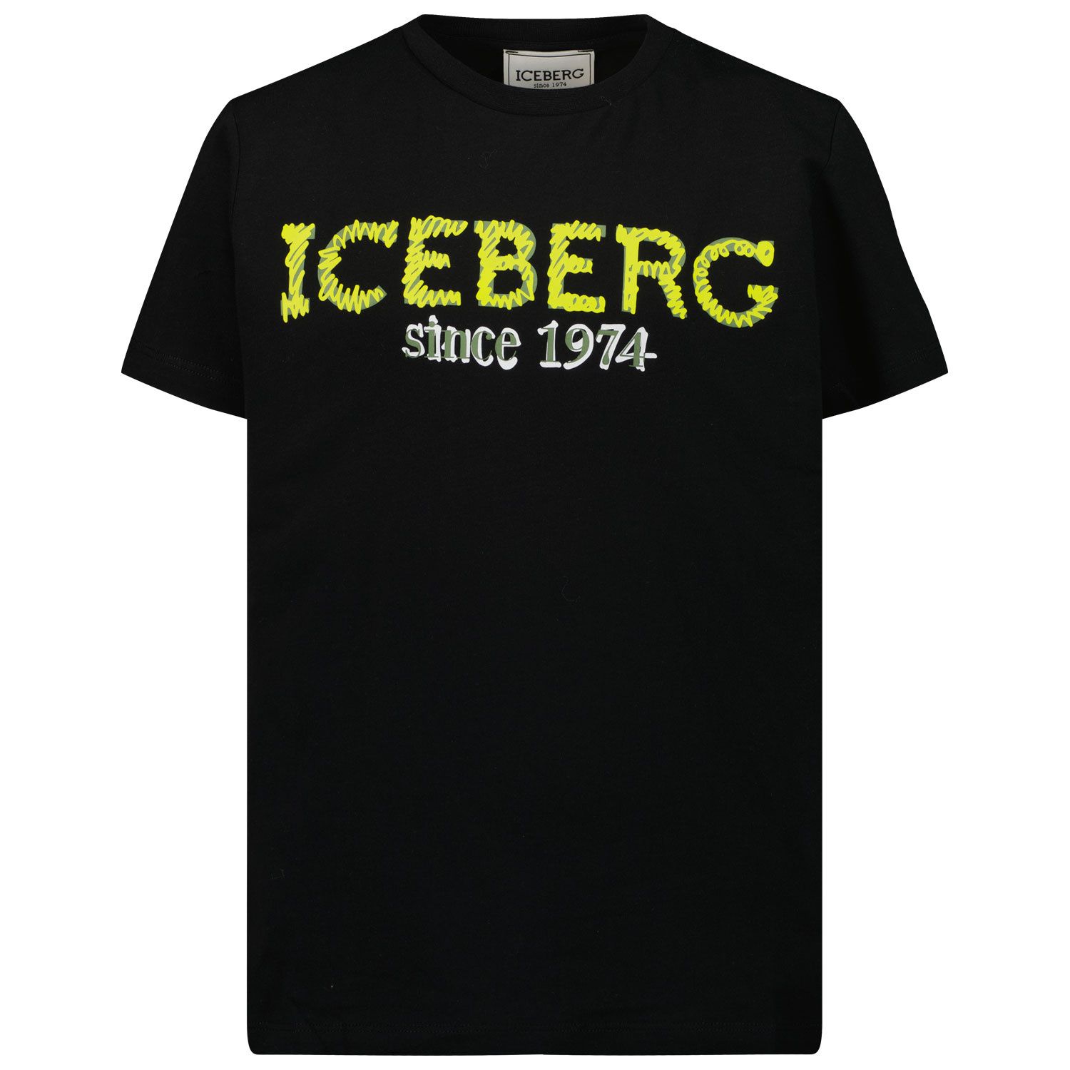 Picture of Iceberg TSICE0108J kids t-shirt black