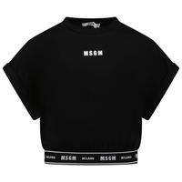 Picture of MSGM 28842 kids t-shirt black