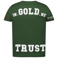 Afbeelding van in Gold We Trust IGWTTKT004 kinder t-shirt donker groen
