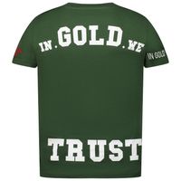 Picture of in Gold We Trust IGWTTKT004 kids t-shirt dark green