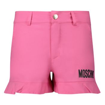 Moschino HDQ001 kinder shorts fuchsia Afbeelding van Moschino HDQ001 kinder shorts fuchsia