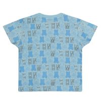 Picture of Moschino MNM02R baby shirt light blue