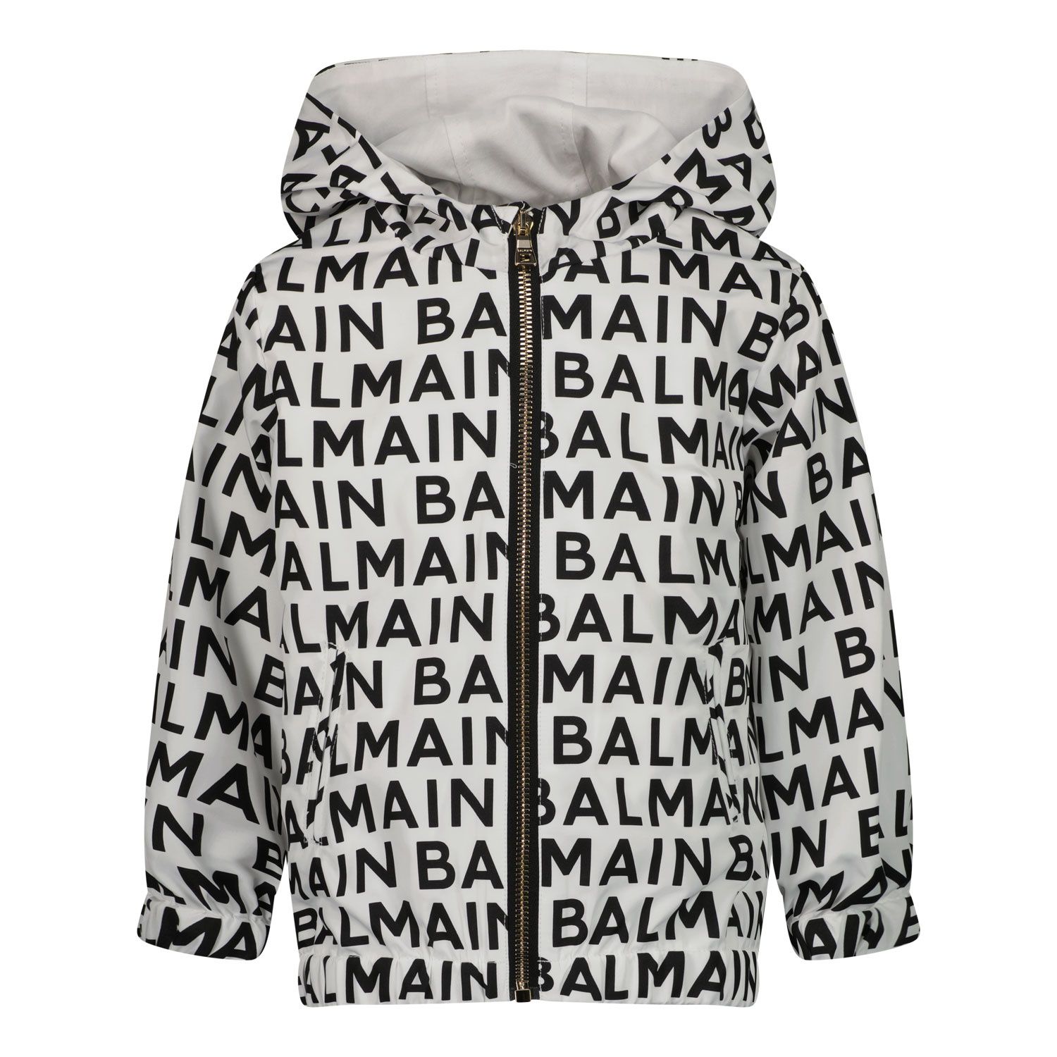 Picture of Balmain 6Q2A30 baby coat white