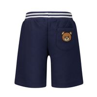 Picture of Moschino MMQ00C baby shorts navy