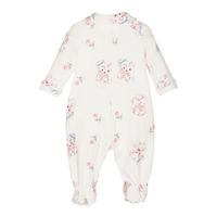 Picture of MonnaLisa 359204 baby playsuit off white