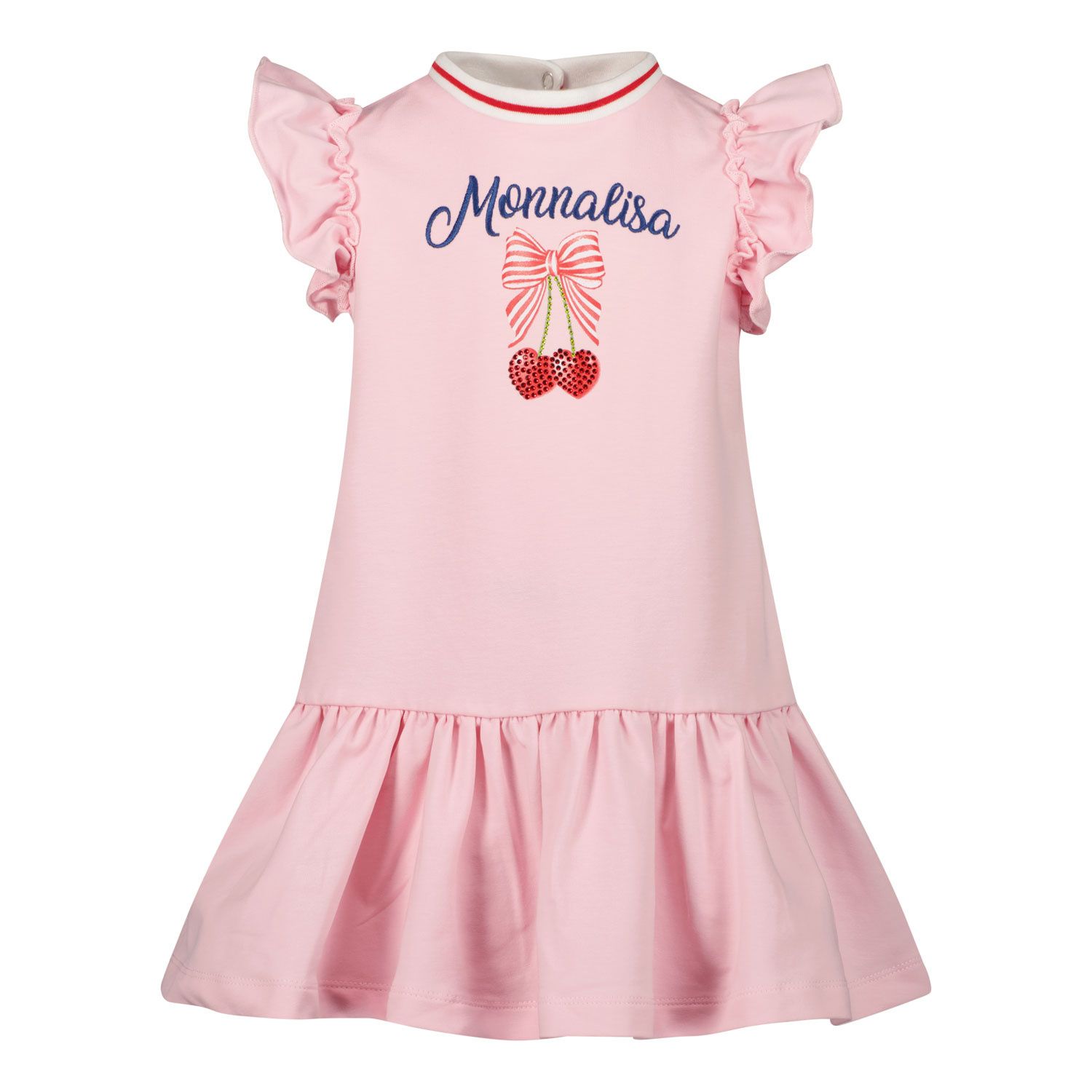 Picture of MonnaLisa 399910 baby dress light pink