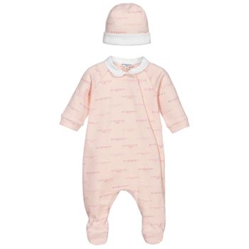 Givenchy H98117 Babystrampelanzug Hellrosa Bild von Givenchy H98117 Babystrampelanzug Hellrosa