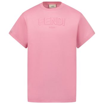 Fendi JFI238 7AJ kinder t-shirt roze Afbeelding van Fendi JFI238 7AJ kinder t-shirt roze