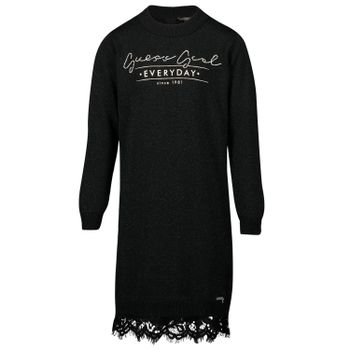 Guess J94K26 kinderjurk zwart Afbeelding van Guess J94K26 kinderjurk zwart